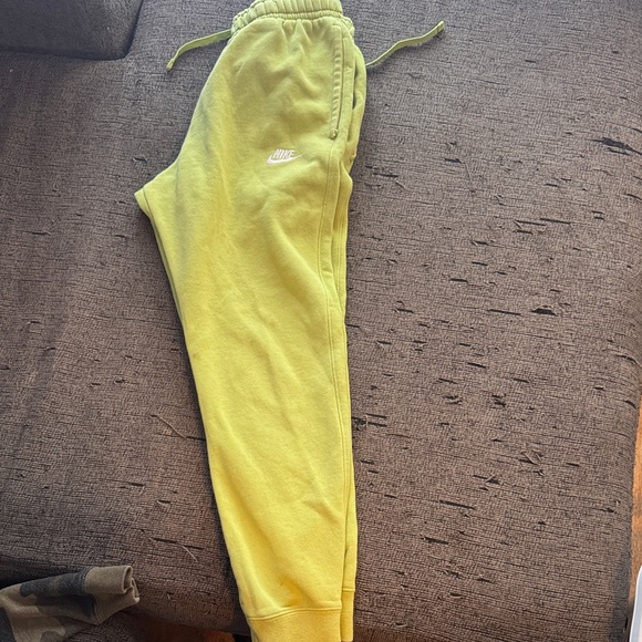 Nike Pants - Nike woman’s Lime Green Joggers with White Logo